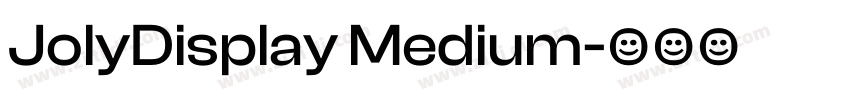 JolyDisplay Medium字体转换